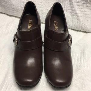Rialto Brown Heeled Booties